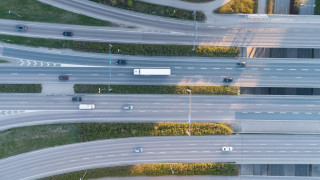 Ilmakuva maantieliikenteestä